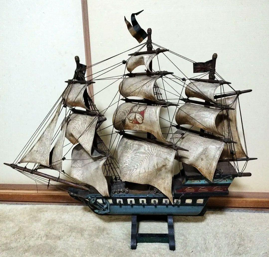 西洋レトロ 骨董品 帆船 アンティーク 船 置物 インテリア - メルカリ