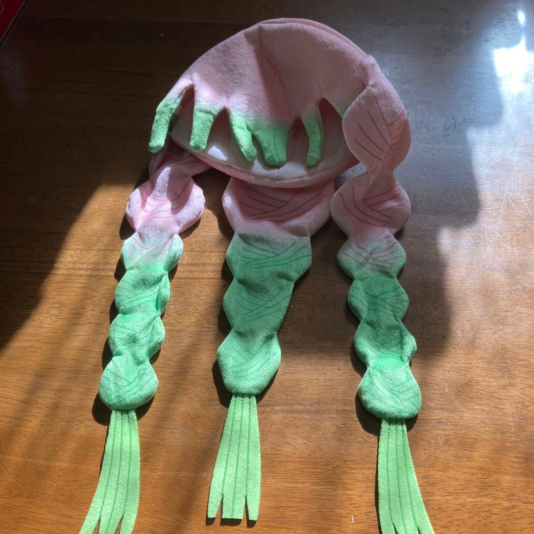 甘露寺蜜璃　かんろじみつり　ファンキャップ　ウィッグ　鬼滅の刃　恋柱　コスプレ