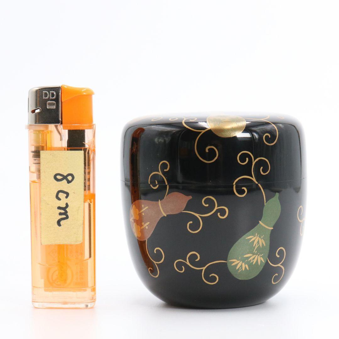 中村宗悦作 黒塗六瓢唐草蒔絵中棗 共箱共布 茶道具 C130 1F20 - メルカリ