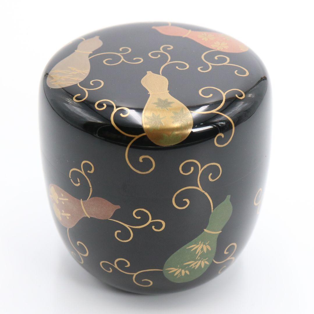 中村宗悦作 黒塗六瓢唐草蒔絵中棗 共箱共布 茶道具 C130 1F20 - メルカリ