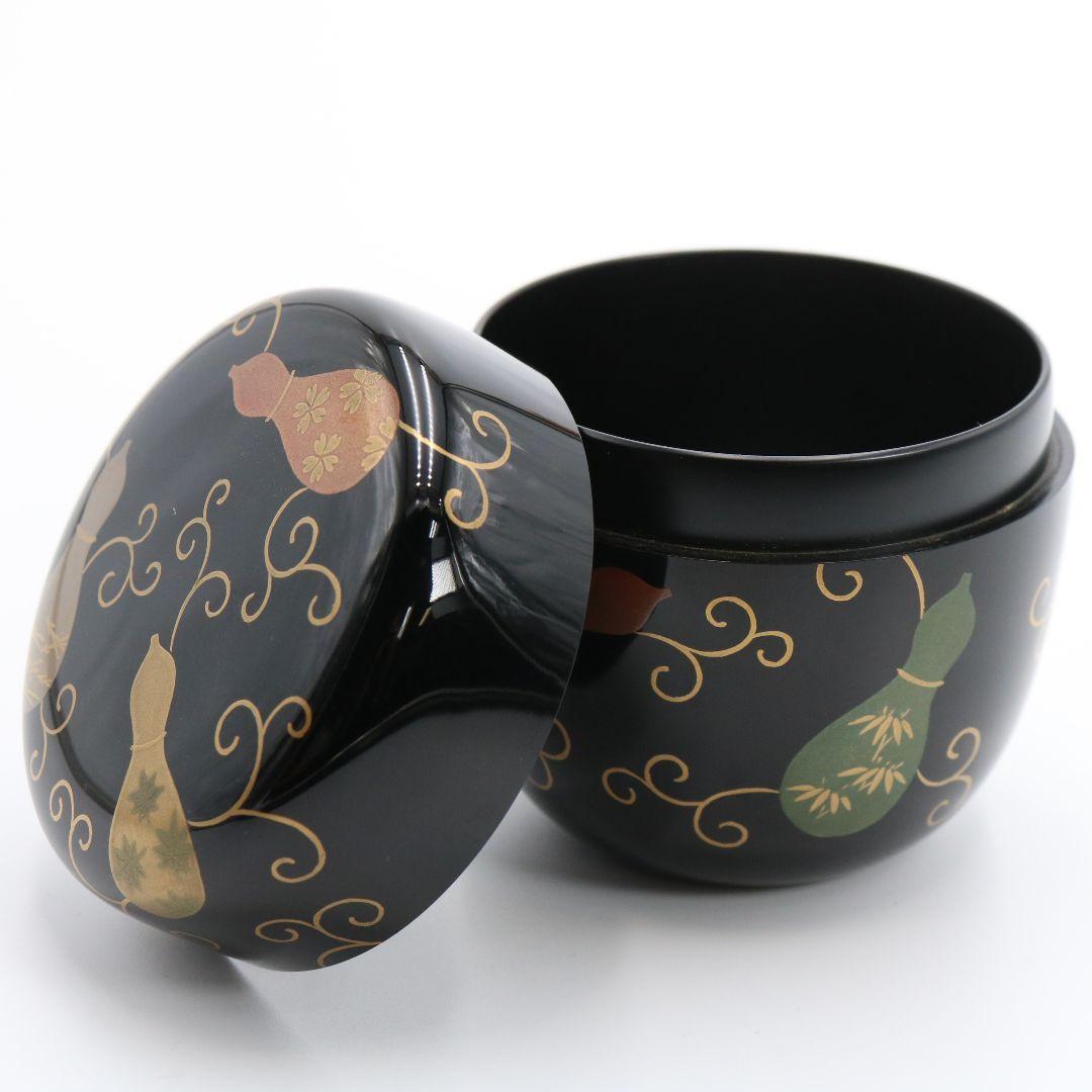 中村宗悦作 黒塗六瓢唐草蒔絵中棗 共箱共布 茶道具 C130 1F20 - メルカリ