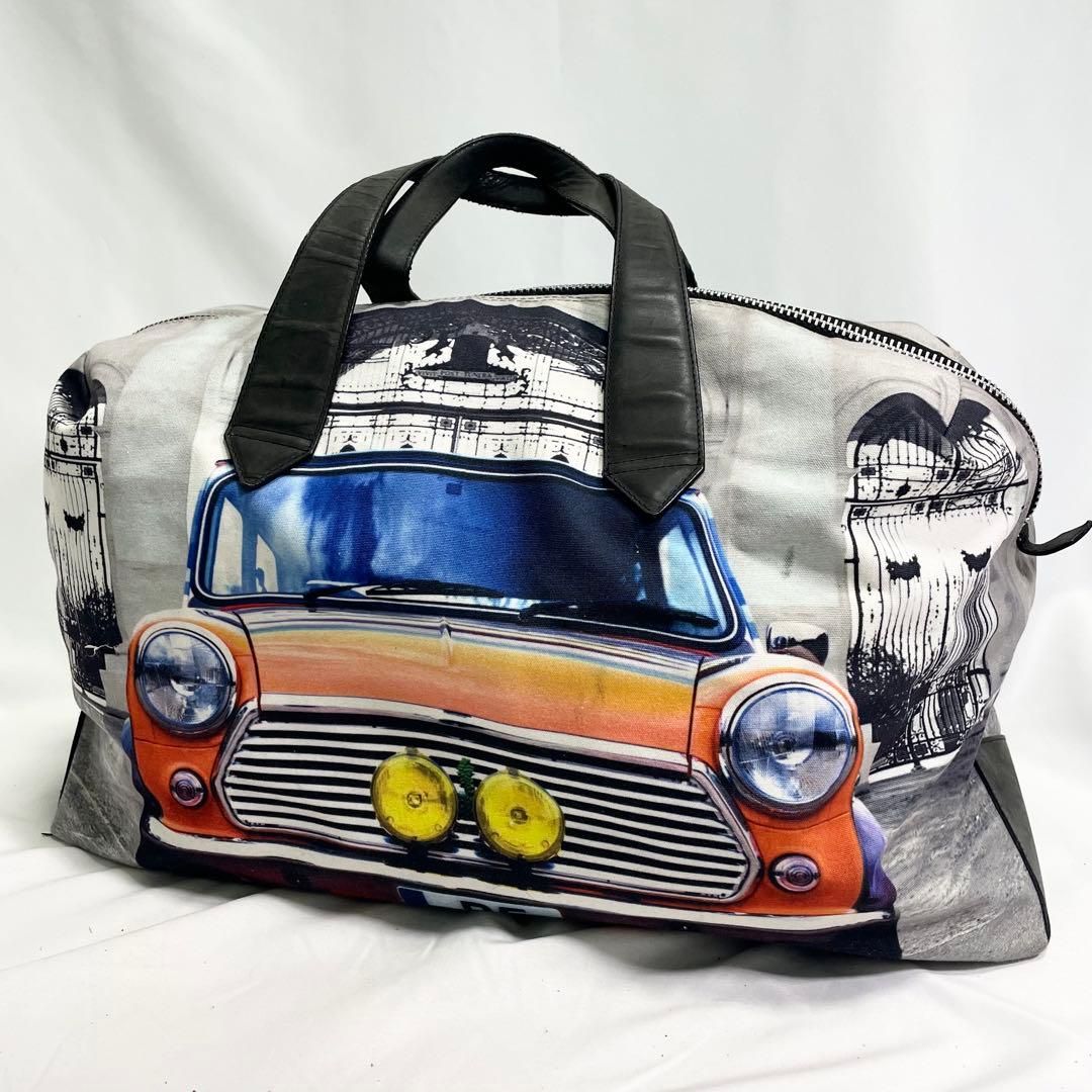 ポールスミス ミニクーパー ボストンバッグ 車 大容量 多機能 ロゴ 型