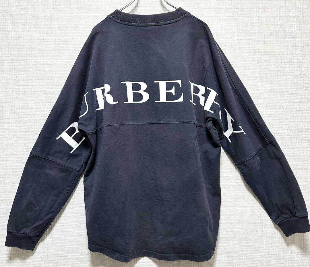 BURBERRYバーバリー ロゴ オーバーサイズ Tシャツ バックプリント L