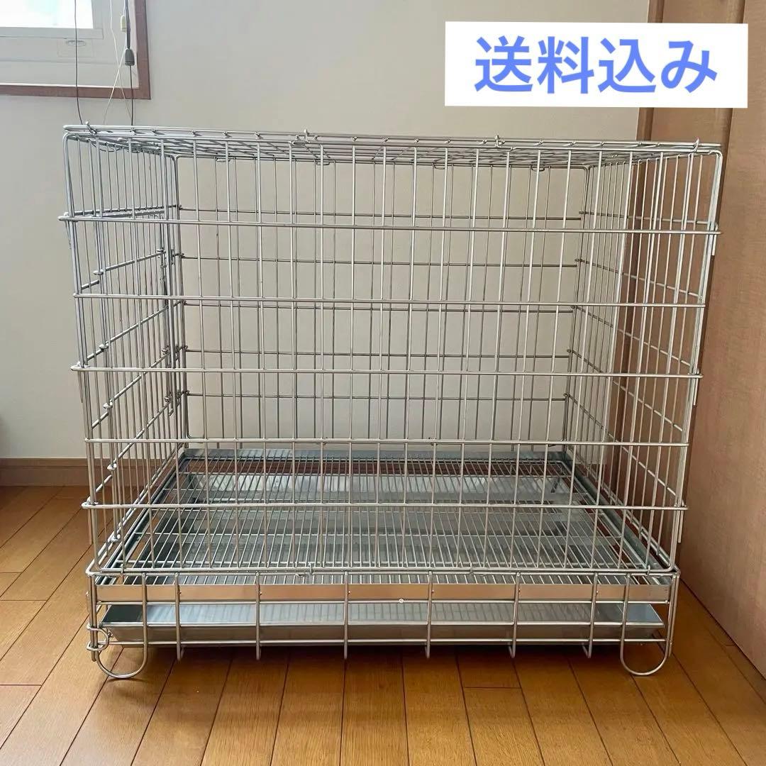 楽天市場】【犬用ケージ】ハチコウ ステンレスケージ L−FOP 短面