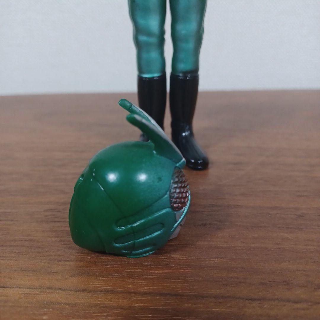 当時もの　ポピー製「仮面ライダー　スカイライダー」面取れソフビフィギュア