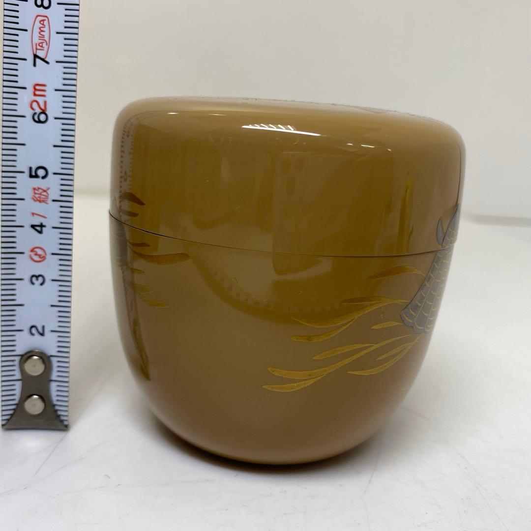 ☆茶3 倉山直彦 海松貝 中棗 幅約6.7㎝ 共箱 東