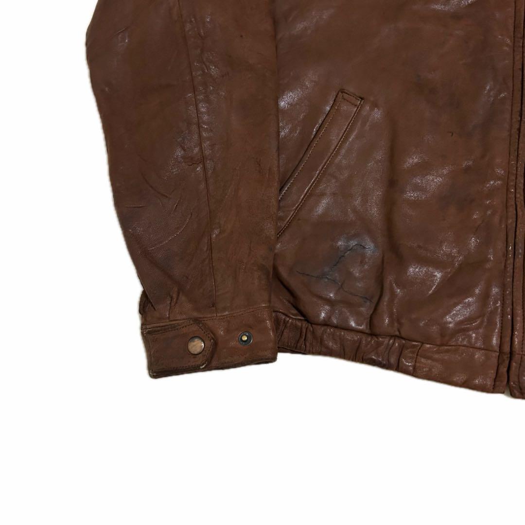 希少 リアムギャラガー着 90s Ralph Lauren レザージャケット - メルカリ