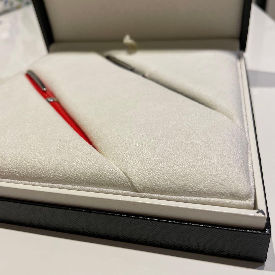 新品・未使用】モンブランボールペンモデナレッド&ブルー2本セット箱付