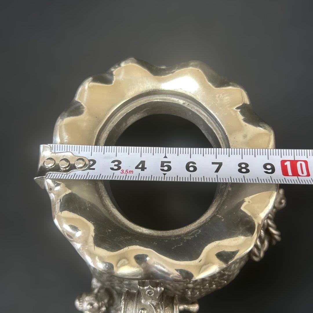 伝統工芸高岡銅器洋銀香炉須賀月芳砂金袋置物インテリア香道具