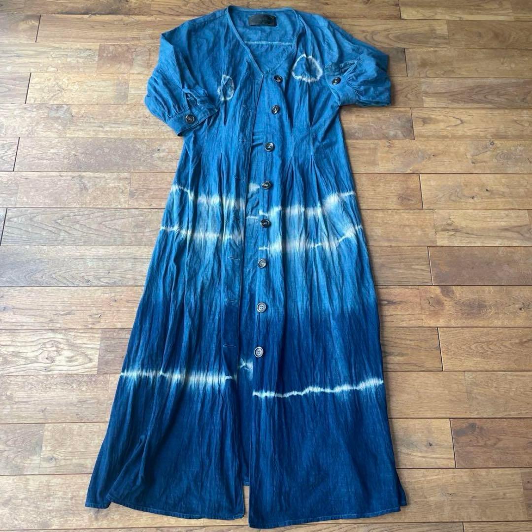 藍染クロスターバRICA &藍染スカートsuzu &ワンピースsorairo