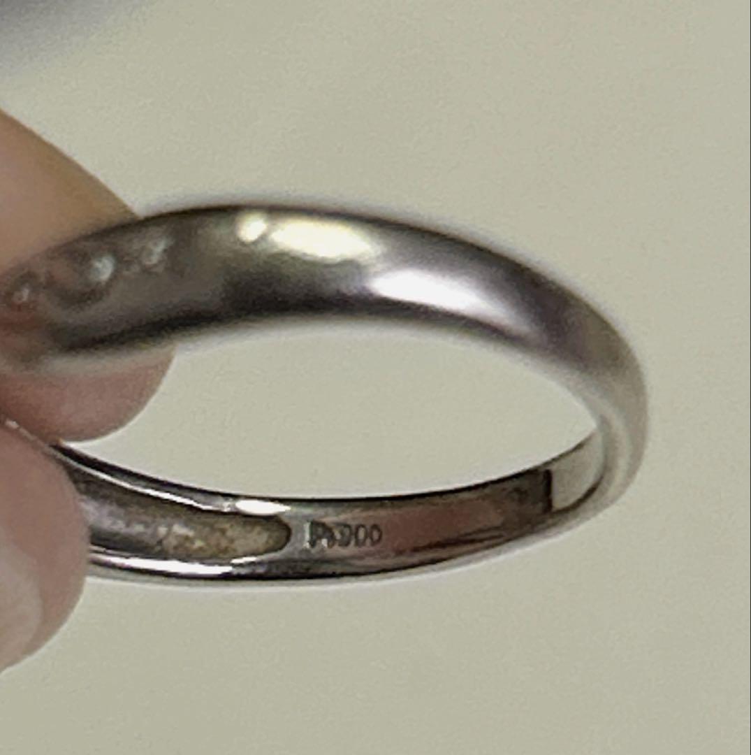 pt900 0.126CT リング　9号　プラチナ　ダイヤモンド　保証書あり
