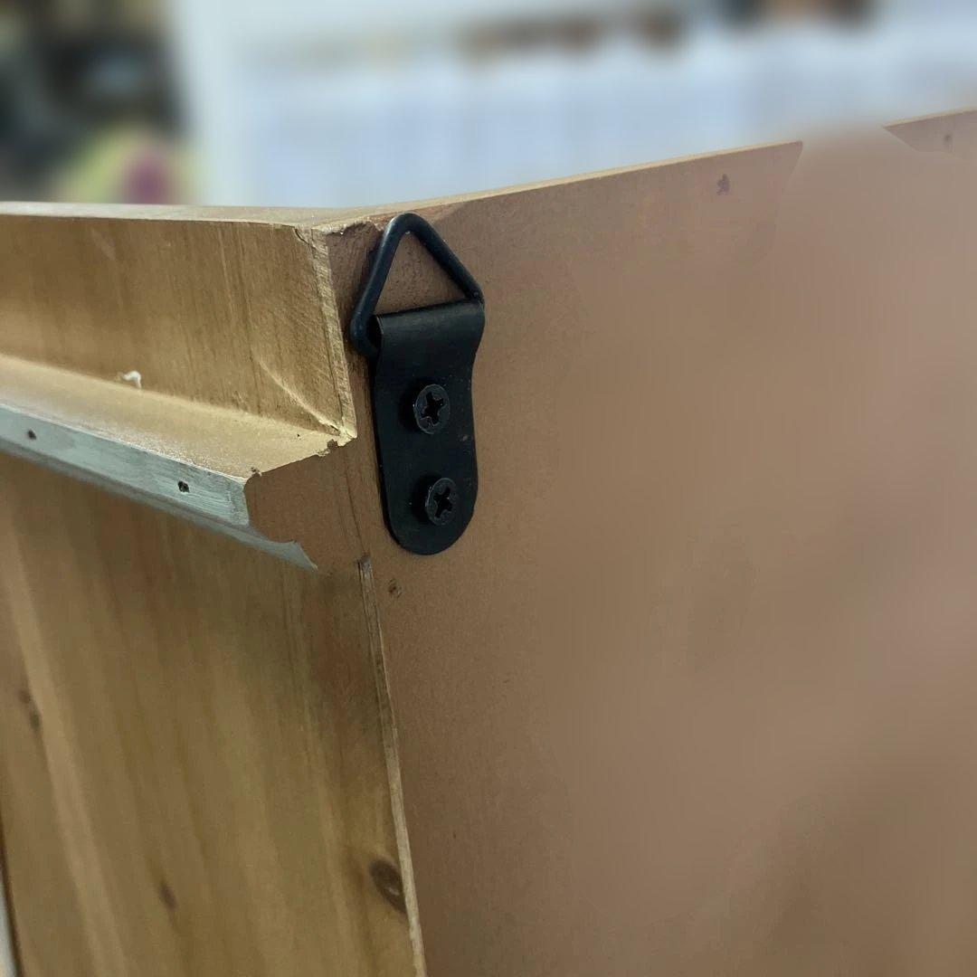 アンティークなガラス扉のキャビネット6ドロワー ミントグリーン木製