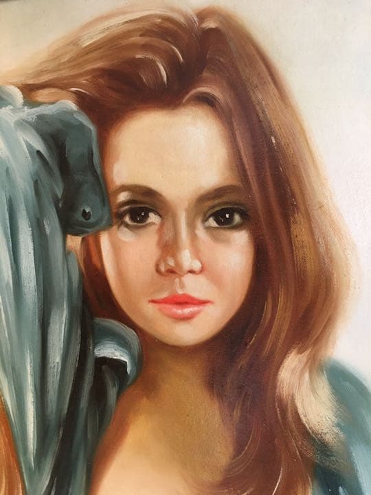 油絵 肉筆画手描き作品外寸縦87センチ×横76センチ裸婦