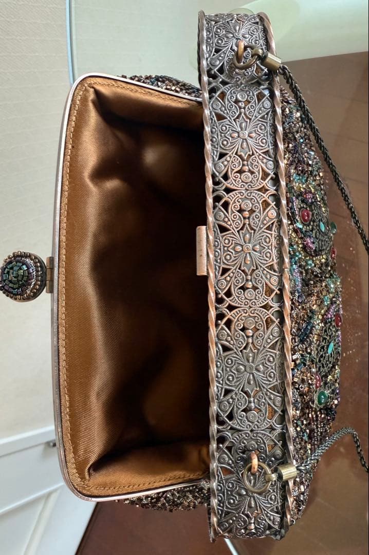 hashimoto ビーズ　ハンドバッグ　はしもと