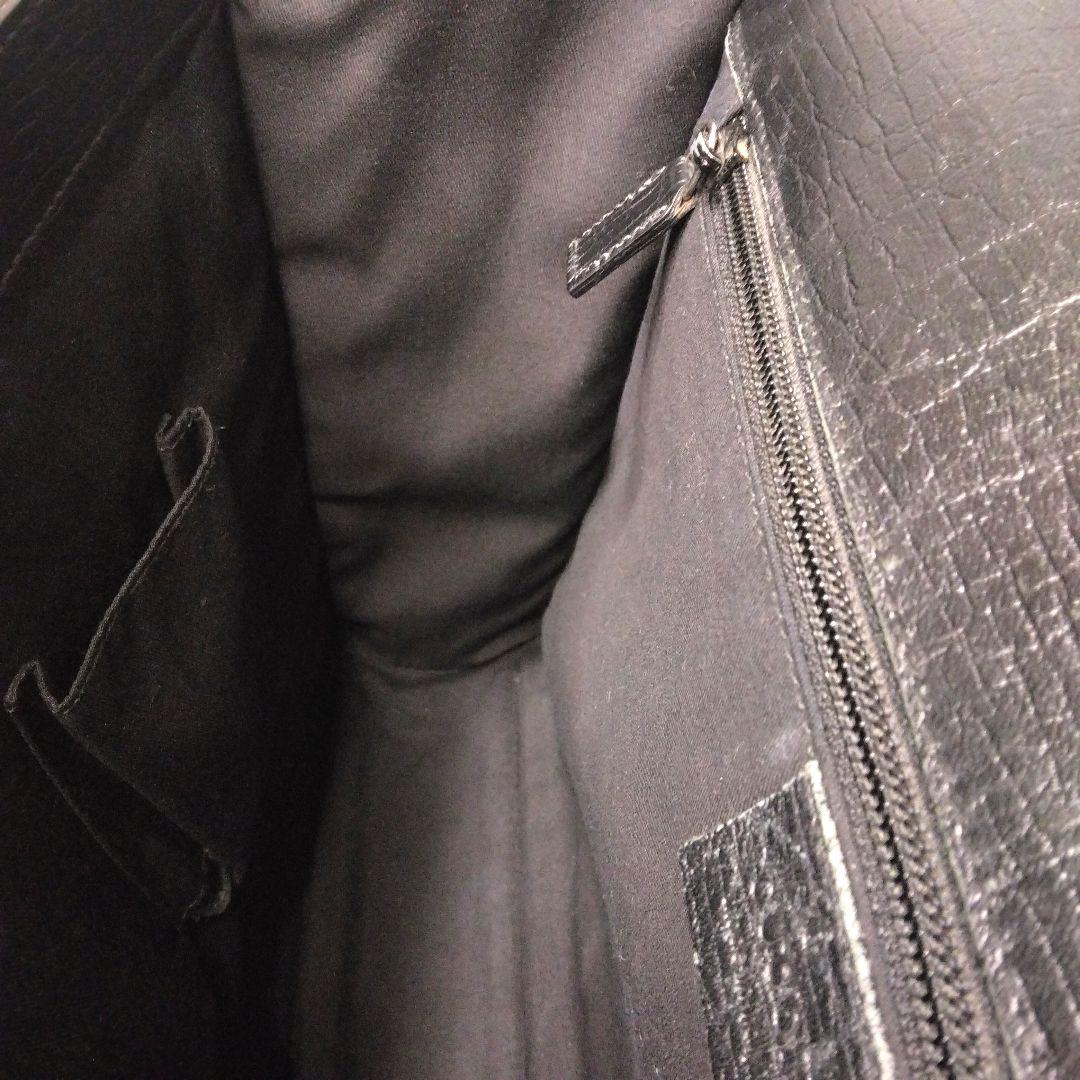 GUCCI ビジネスバッグ　ブリーフケース　A4可　ナンバー錠　シルバー金具