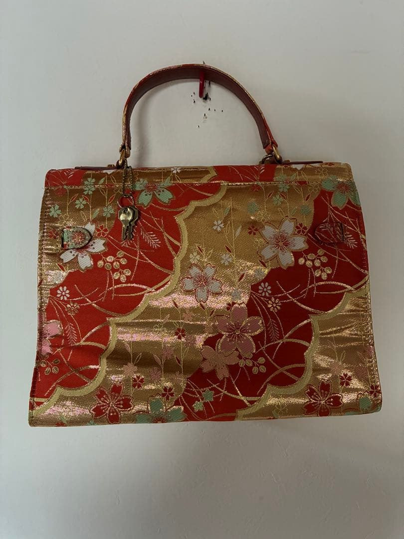 リボン　帯リメイク ハンドバッグ 和装 洋装兼用