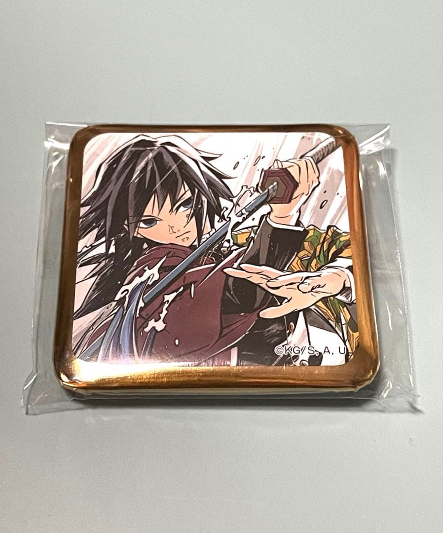鬼滅の刃 ダイニング おたのしみくじ スクエア缶バッジ 冨岡義勇