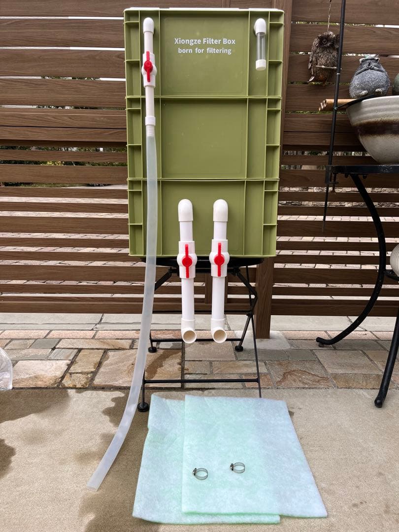 45w水中ポンプ付き 高性能濾過材2段付き2種以上 フルセット