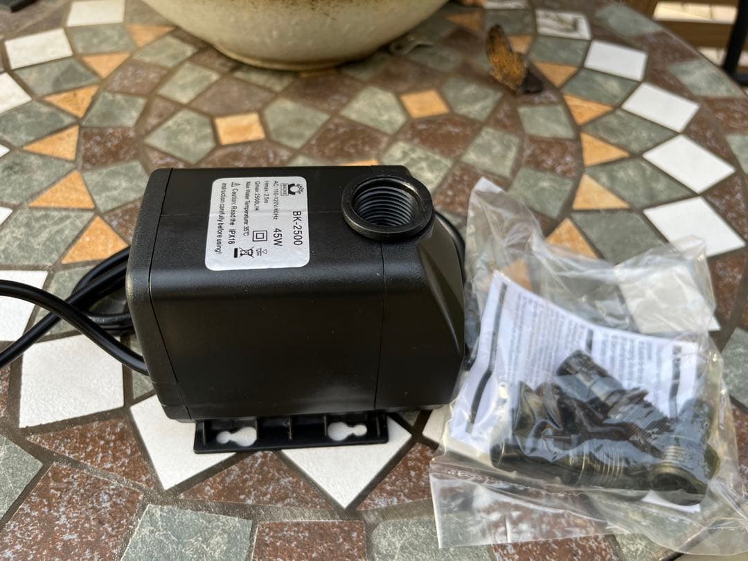 45w水中ポンプ付き 高性能濾過材2段付き2種以上 フルセット