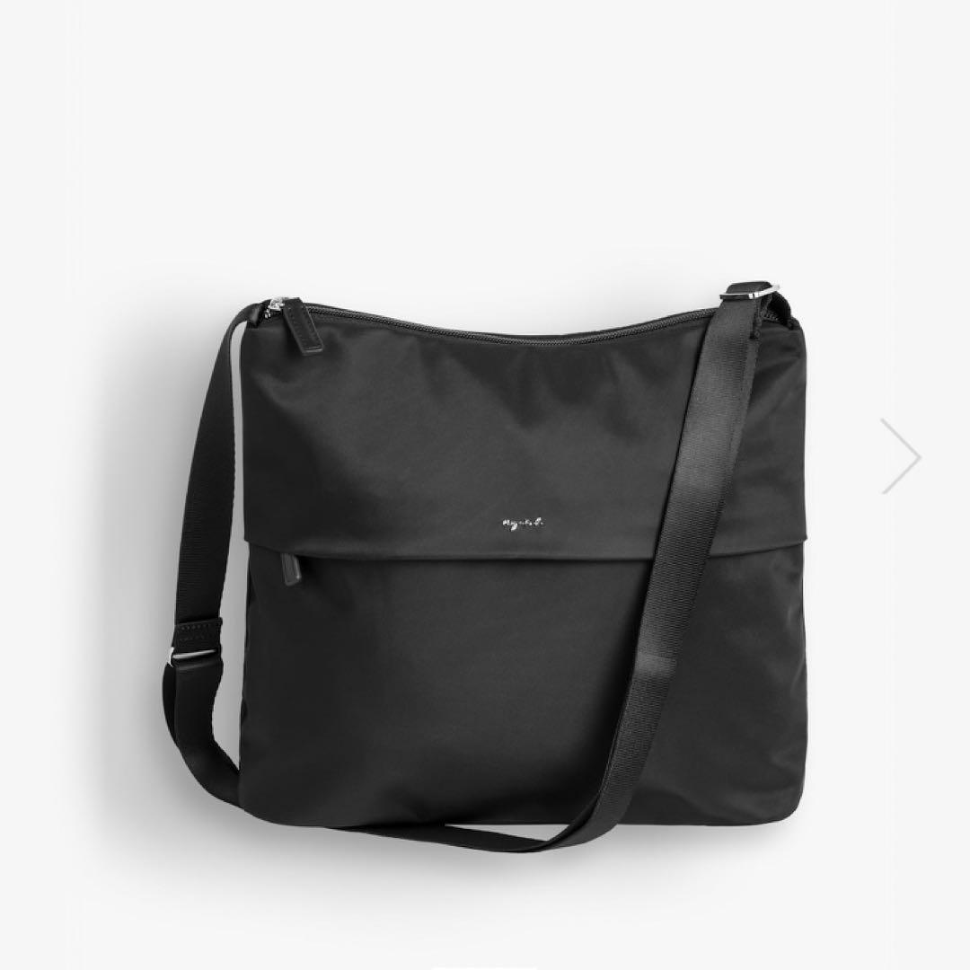 【美品•保証書付き】agnès b.（アニエスベー）ショルダーバッグ ブラック