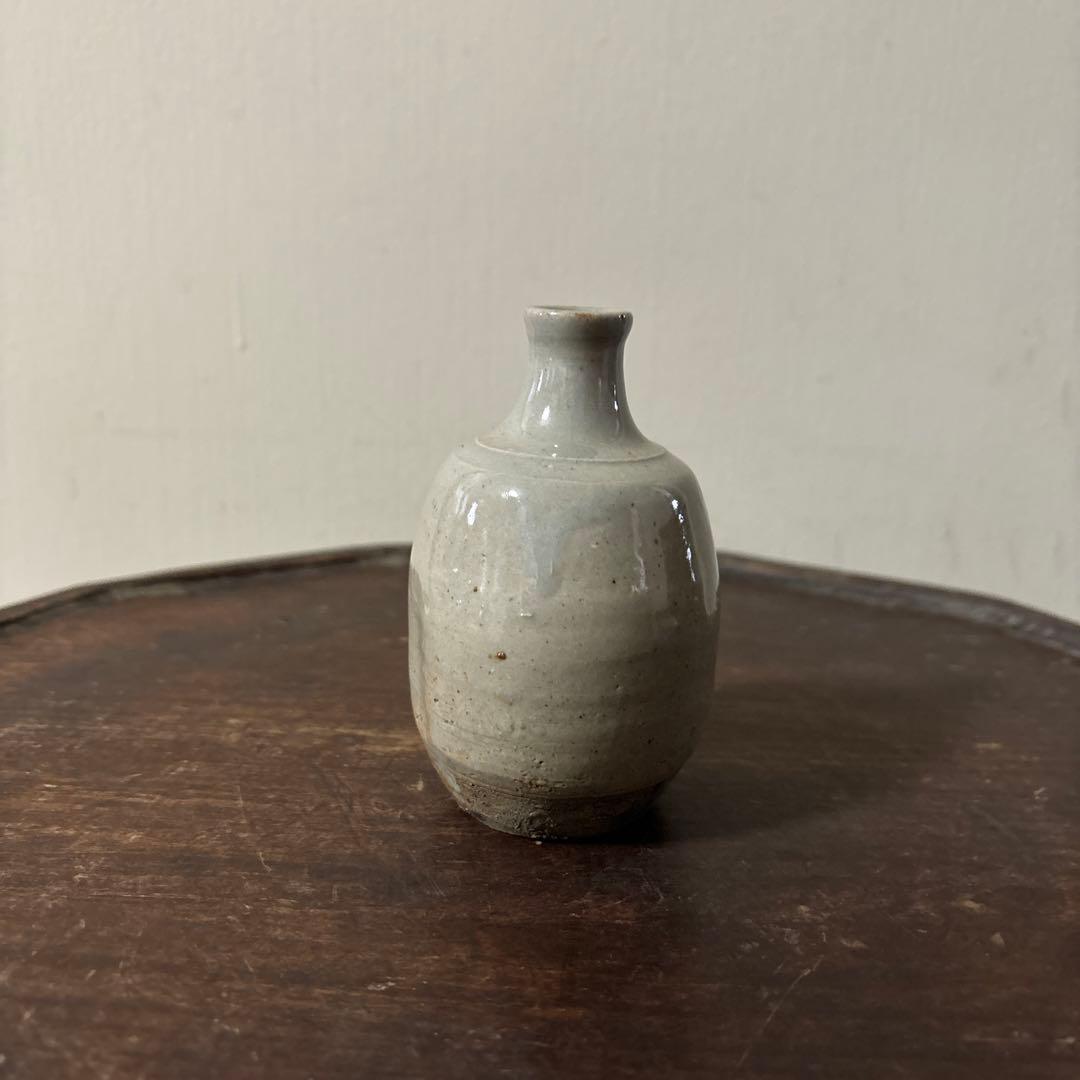 古い美濃　瀬戸小徳利　江戸　明治　花入　酒器　アンティーク　古道具　花器　李朝