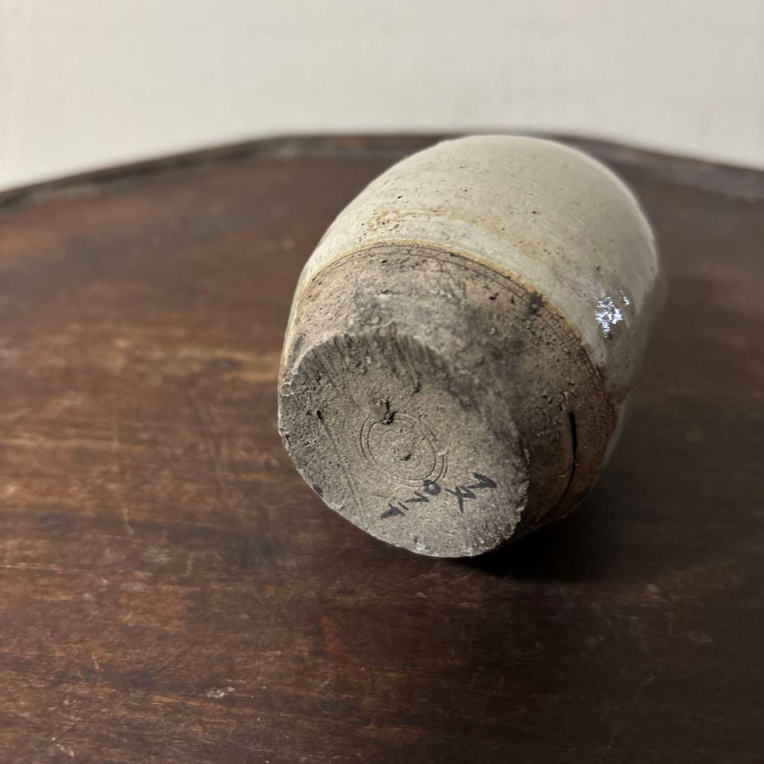 古い美濃　瀬戸小徳利　江戸　明治　花入　酒器　アンティーク　古道具　花器　李朝