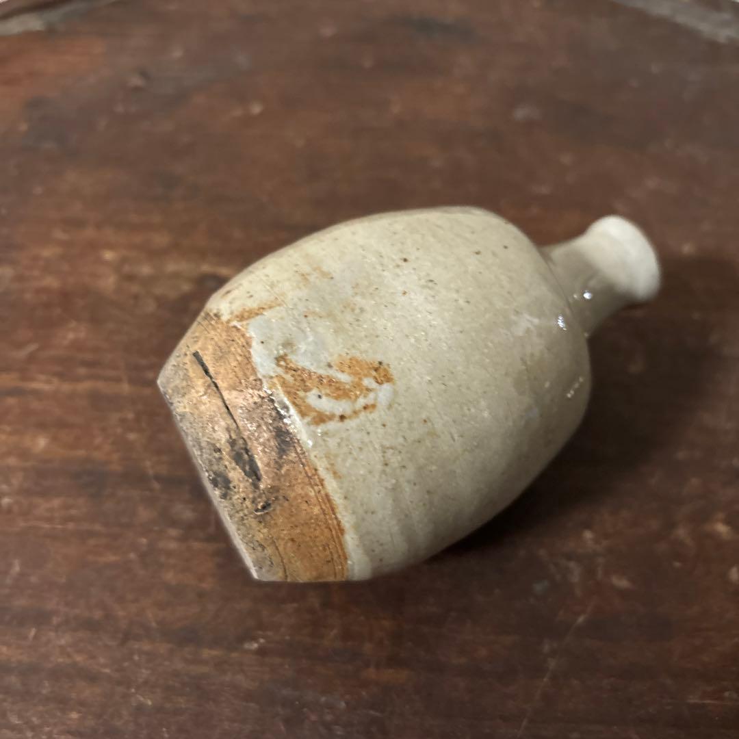 古い美濃　瀬戸小徳利　江戸　明治　花入　酒器　アンティーク　古道具　花器　李朝