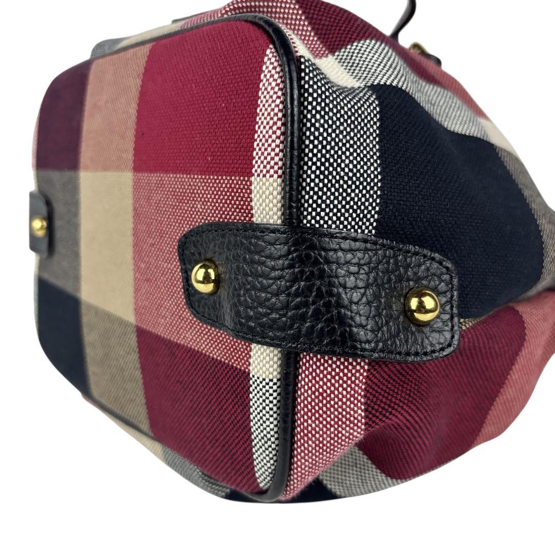 【美品】BLUE LABEL CRESTBRIDGE 巾着 2WAY チェック