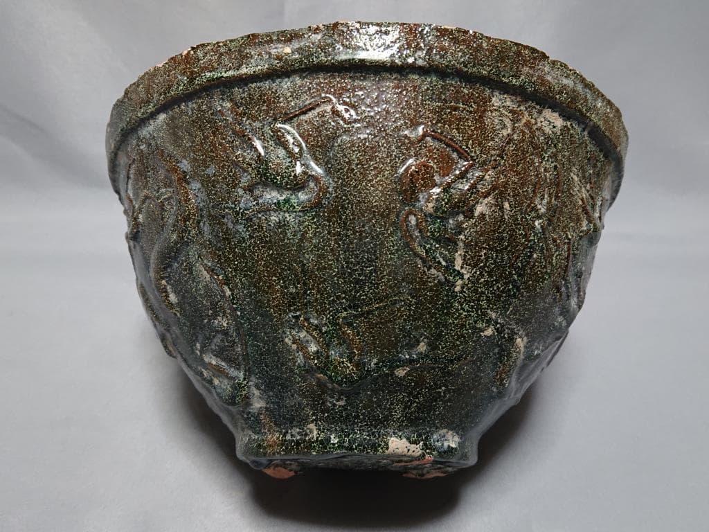 コレクター収集品 東漢時代 緑釉 盆栽 鉢