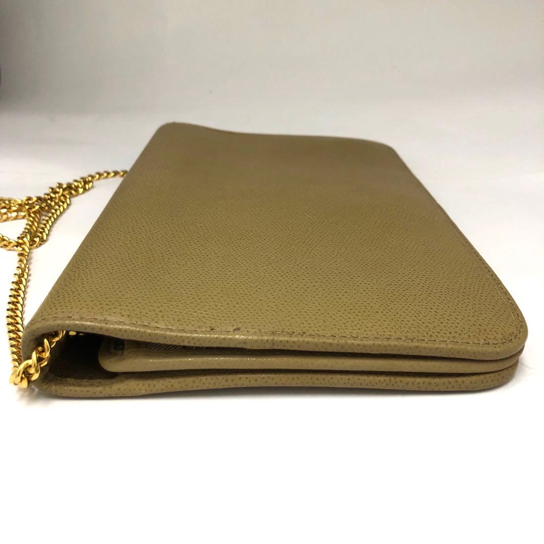 C012915)ChristianDior ハニカム柄 フラップバッグ ベージュ