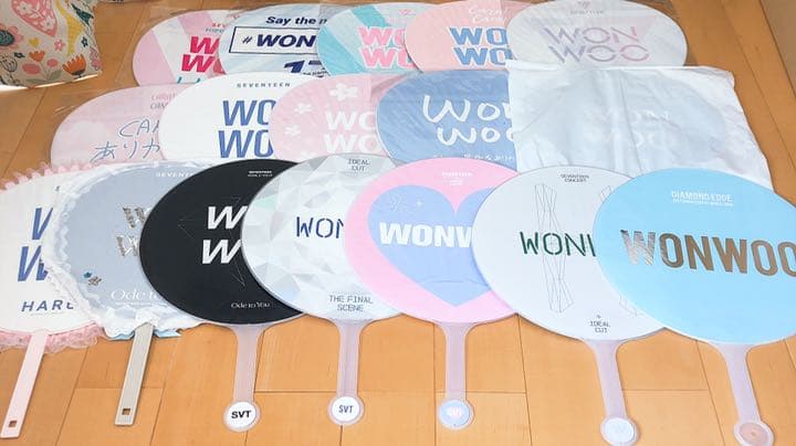 SEVENTEEN ウォヌ うちわ 歴代 コンプリート
