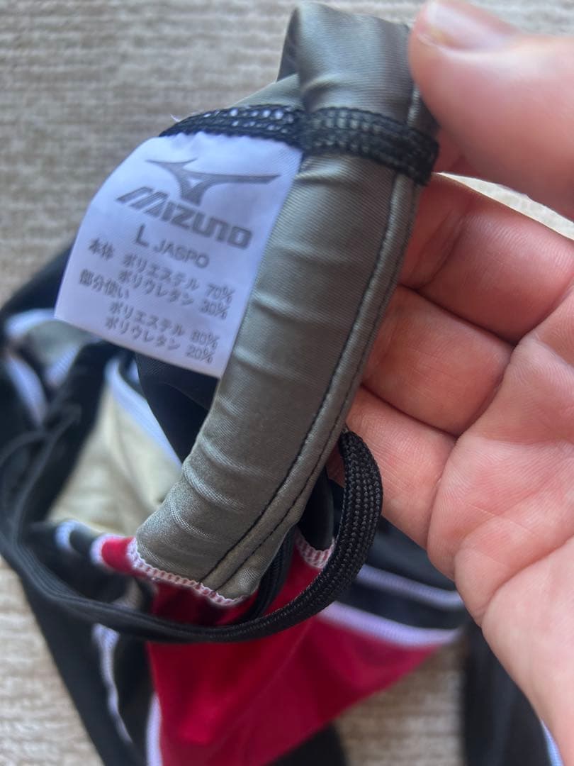 l*a様 Mizuno 競泳水着 L 黒/赤