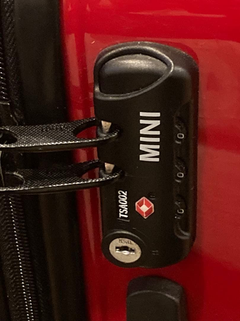 レア BMW MINI ストライプキャリーケース レッド