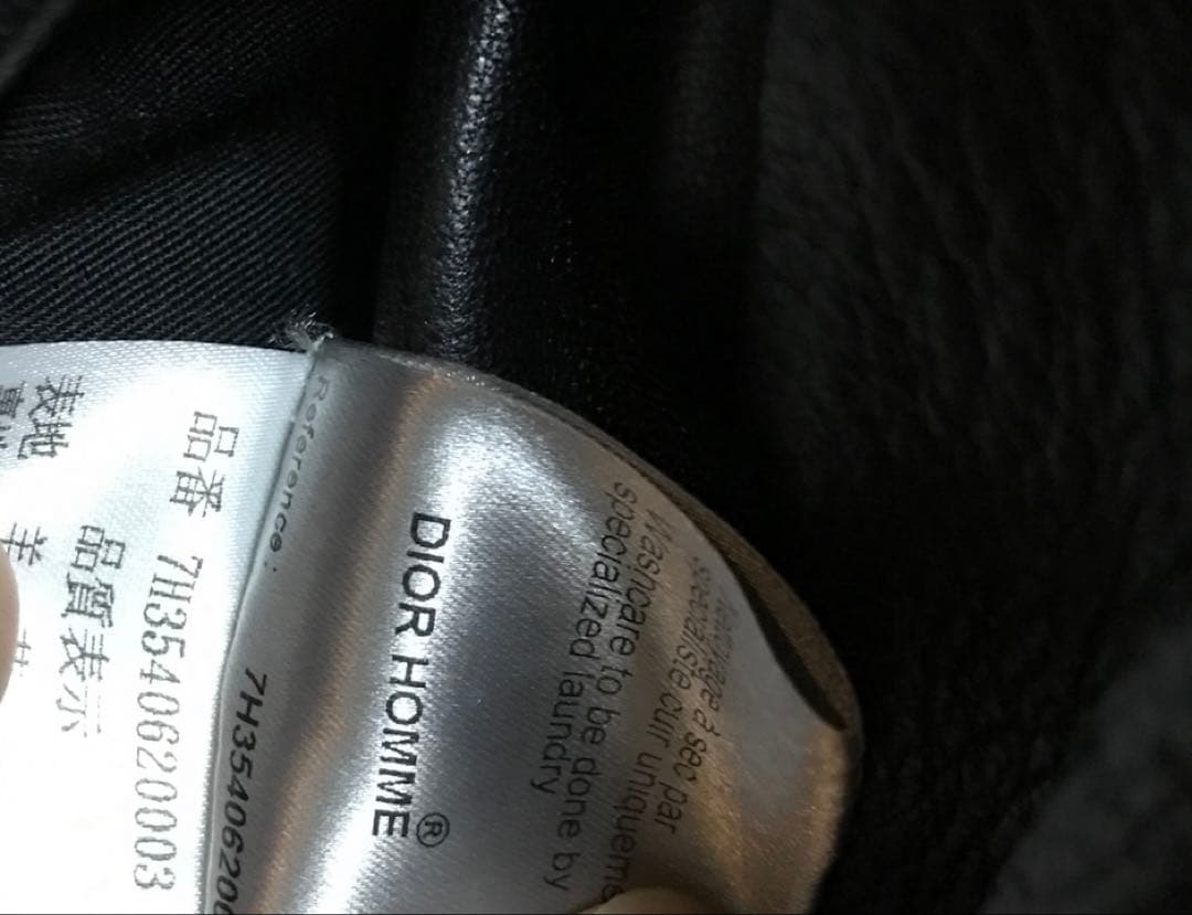 dior homme ディオールオム 07A/W フーデットレザージャケット