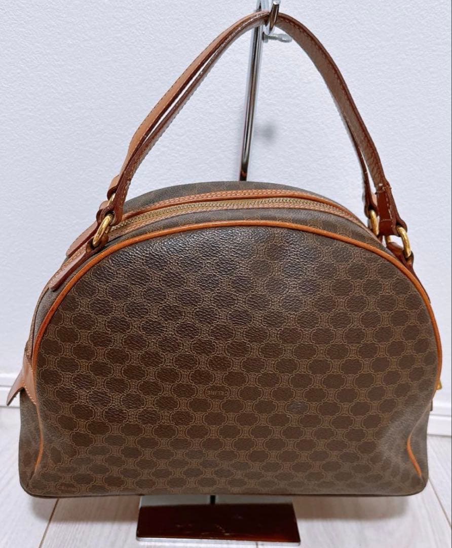 セリーヌ　CELINE マカダム　ドーム型ハンドバッグ