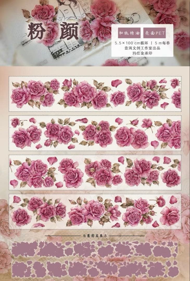 【断捨離】　海外マステお花セット