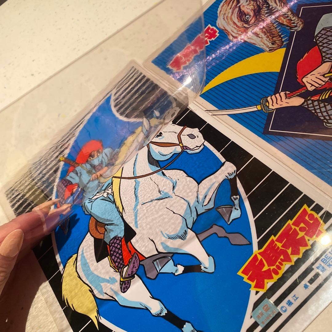 天馬天平/堀江卓1960年☆クツワKUTSUWAイラスト下敷き ビンテージ