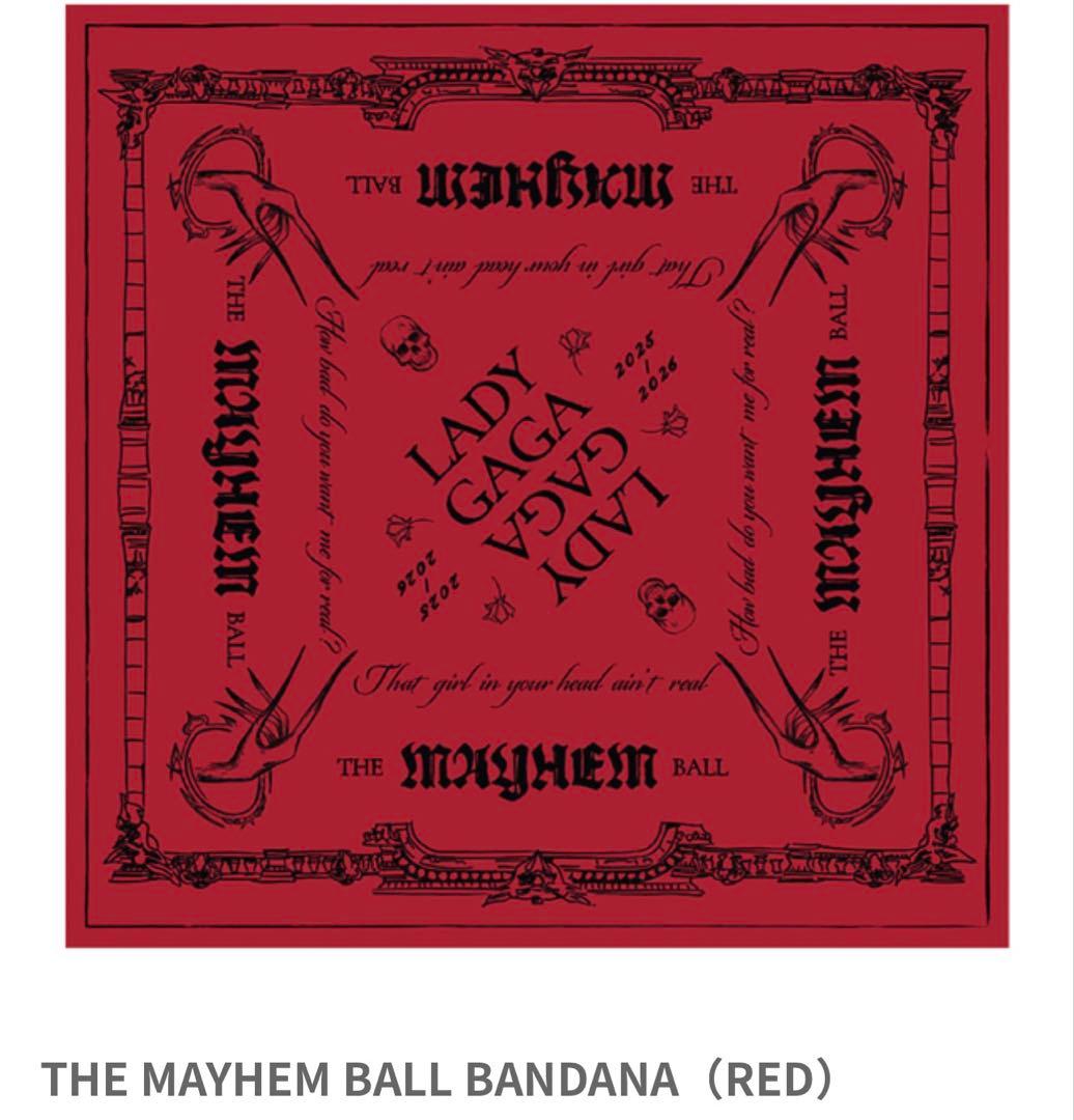 新品)レディーガガ VIPGOLD 最前列 バンダナ 赤〜最安値〜 - メルカリ