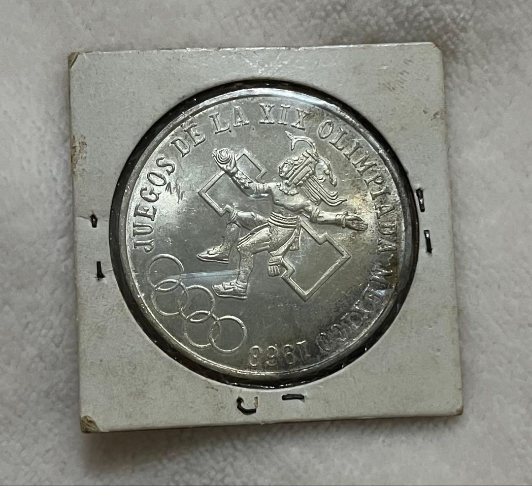 銀価格高騰中】1968年メキシコオリンピック記念コイン 25ペソ - メルカリ