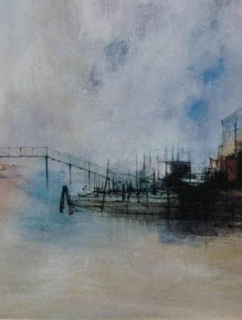 ジャン・ジャンセン、【マゾルボの橋】、希少な額装用画集より、新品額装付、状態良好