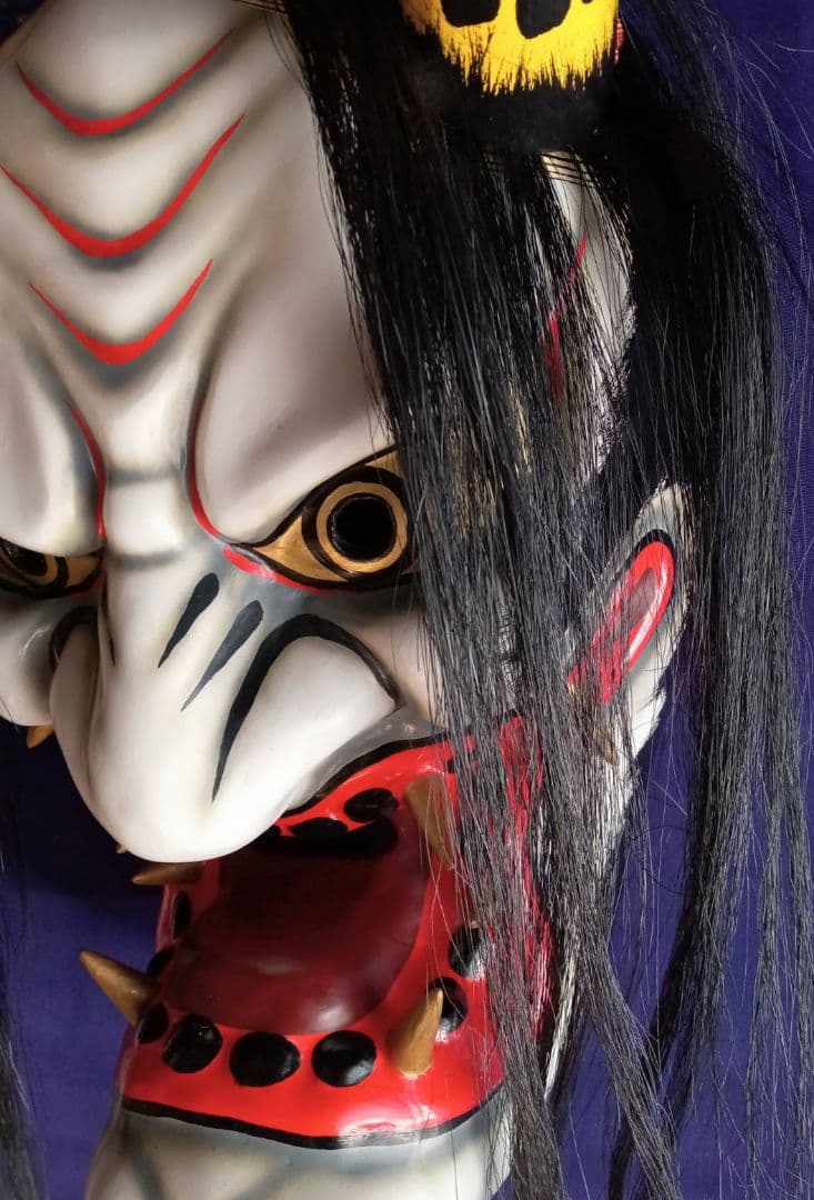 神楽面 伝統工芸 石見神楽 広島神楽 芸北（北広島） 塵倫(鬼) 日本