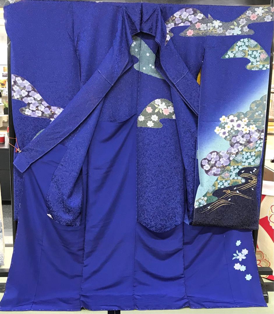 211)振袖 2点セット 仮絵羽 未仕立て 正絹 211)振袖 2点セット