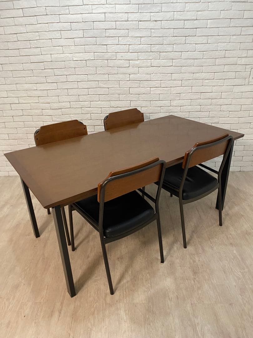 【自由】ウニコ　ダイニングセット　テーブル　4脚　チェア　椅子