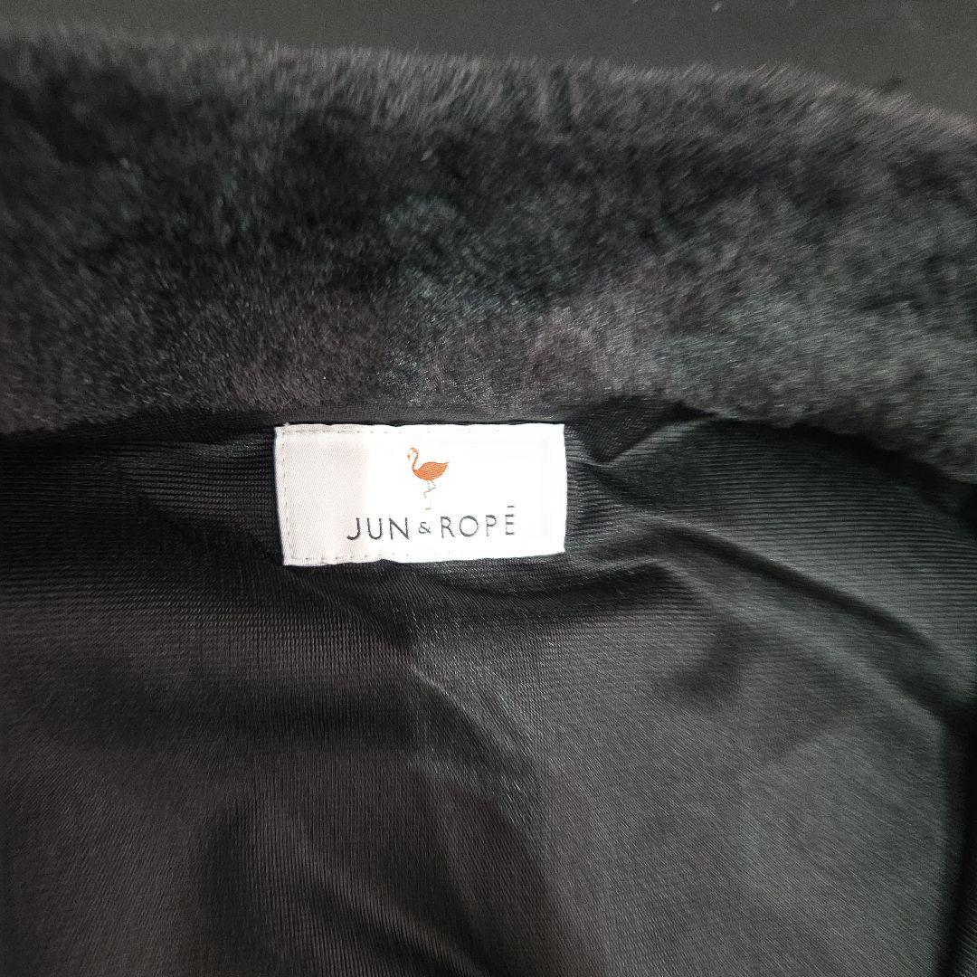 み*️様 JUN&ROPE ブラックファーワンピース