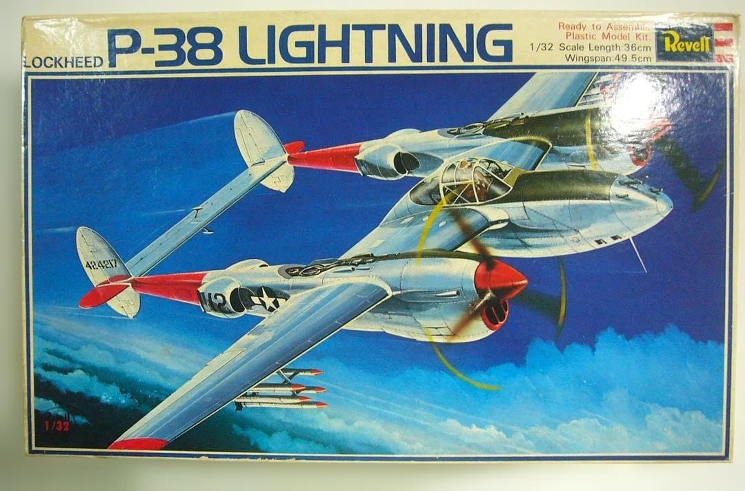 Revell 1/32 P-38 ①ドループ-スヌート ②ライトニング
