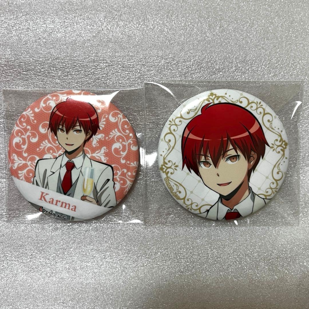 暗殺教室 赤羽業 缶バッジ ダッシュストア 白スーツ - メルカリ