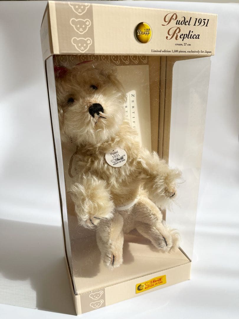 Steiff Pudel 1931 Replica Steiff Pudel 1931レプリカ