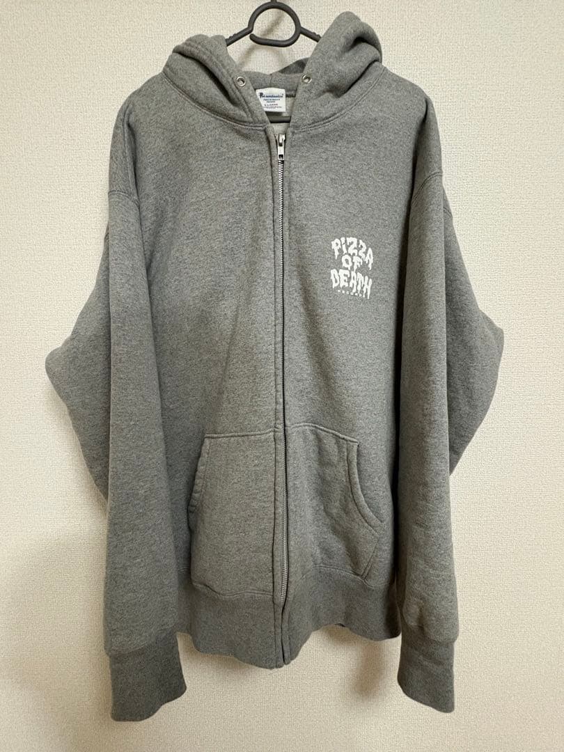 PIZZA OF DEATH ジップアップフーディ X-LARGE グレー - メルカリ