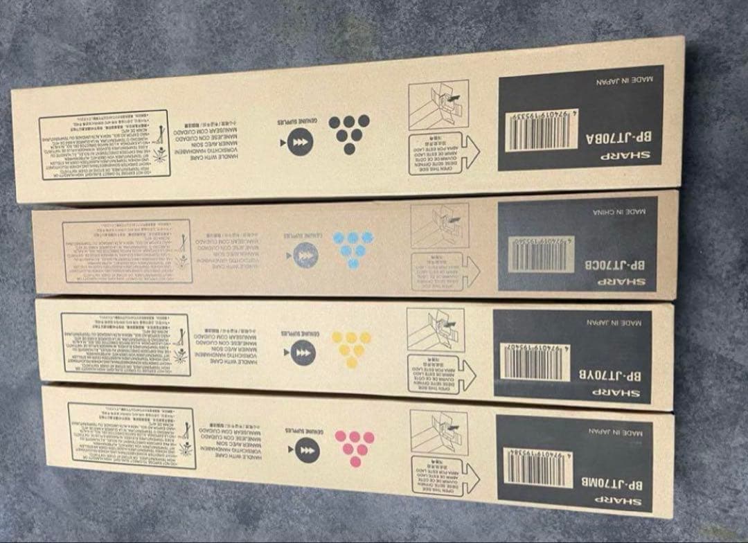 シャープトナーカートリッジ 4本セット BP-JT70BA/YB/CB/MB