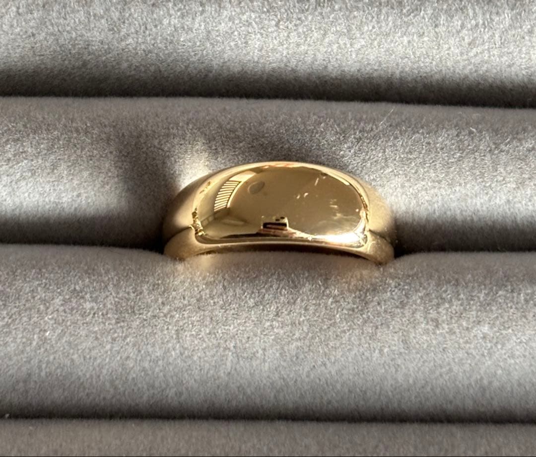 【期間限定価格】K18 18金 リング 7.2g 12号 甲丸